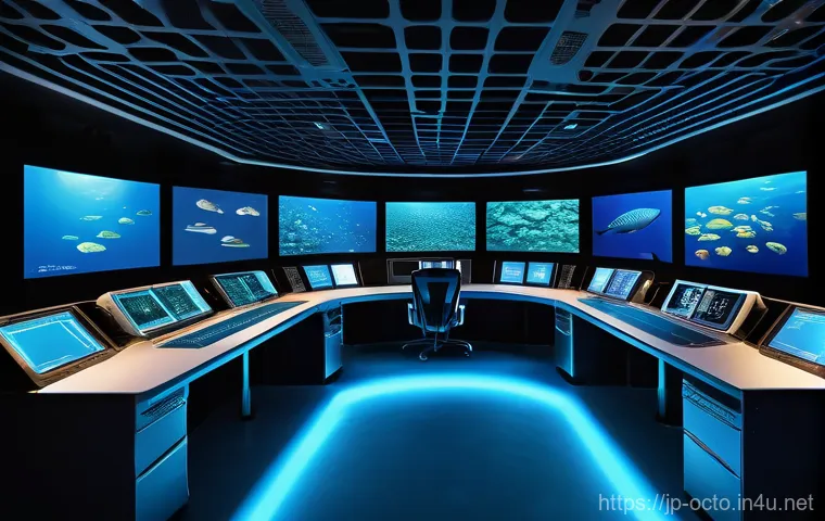 옥토넛 기지의 건축학적 분석 - **"The Octopod: Deep-Sea Harmony"**
    An awe-inspiring, highly detailed, futuristic underwater res...