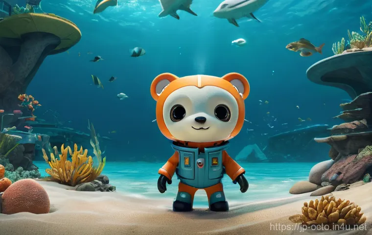 옥토넛 시즌 5 출시 일정 - Here are three detailed image prompts in English, inspired by "Octonauts: Above & Beyond":
