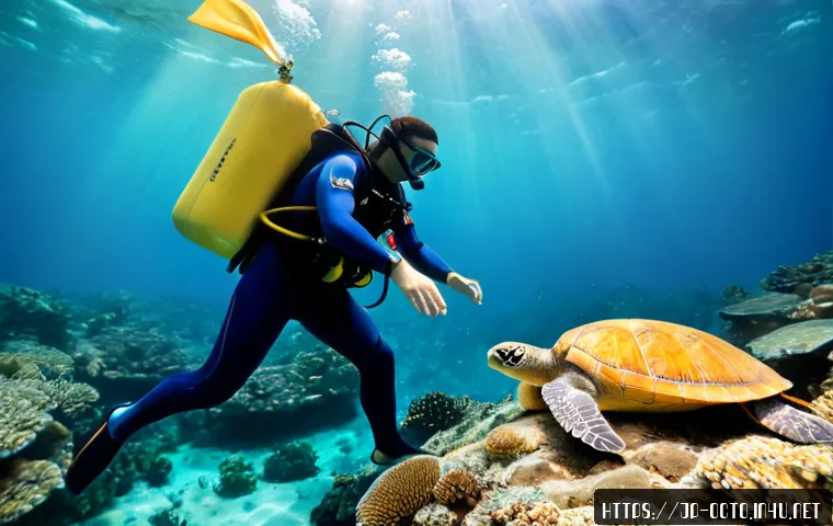 옥토넛 시리즈별 주요 사건 - Photorealistic underwater marine rescue scene, a diverse team of friendly ocean researchers in sleek...